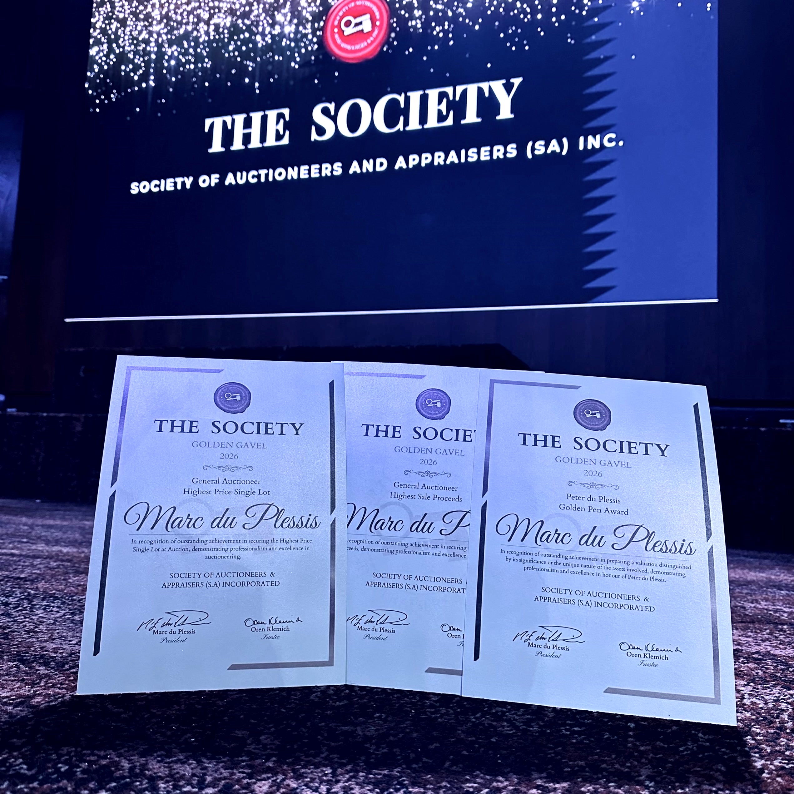 Our Auctioneer Shines At Awards